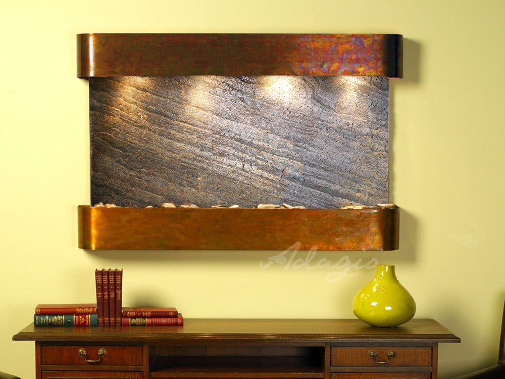 Adagio Sunrise Springs 35"H x 52"W Indoor Wall Fountain SSR1511