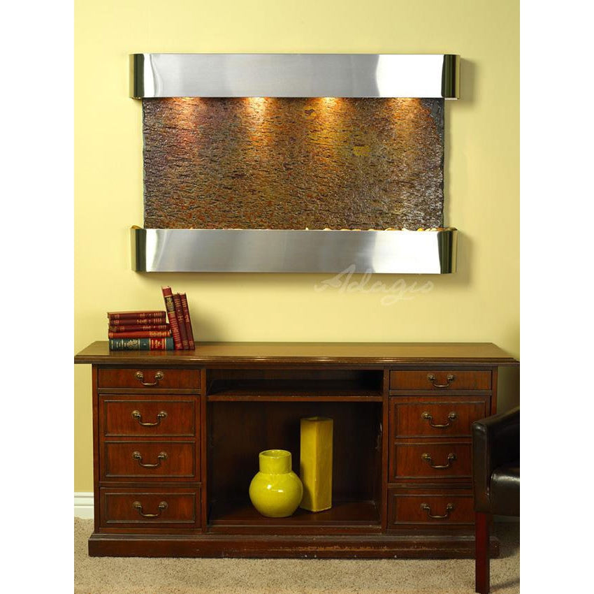 Adagio Sunrise Springs 35"H x 52"W Indoor Wall Fountain SSR1511