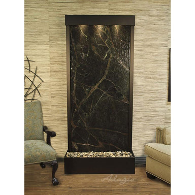 Adagio Tranquil River Flush Mounted to Rear of the Base 90"H x 41"W Indoor Floor Fountain TRF3512
