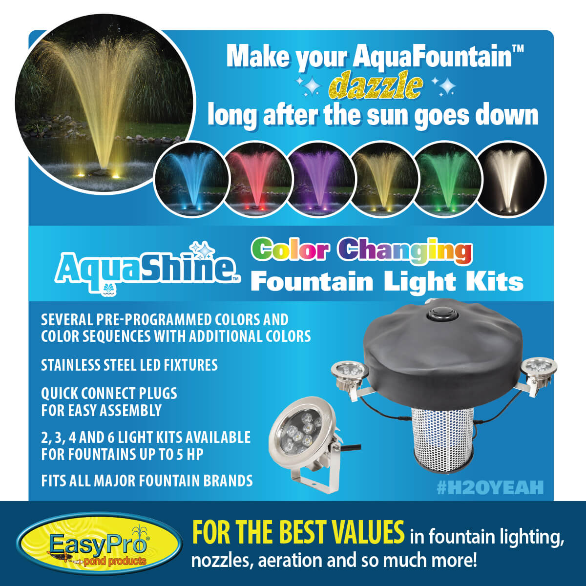 Easy Pro Pond 1/2 HP AquaFountain