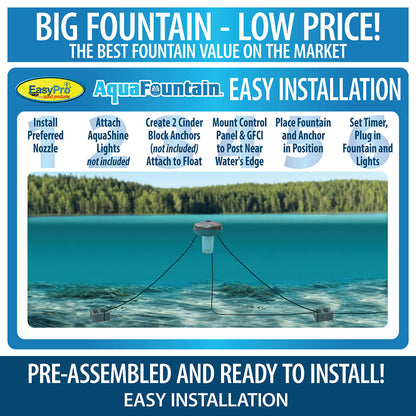 Easy Pro Pond 1/2 HP AquaFountain