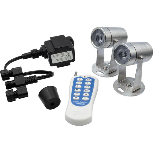 Easy Pro Pond 4 Watt Stainless Steel RGB Light Kit for Sugar Kettles SK4RGB