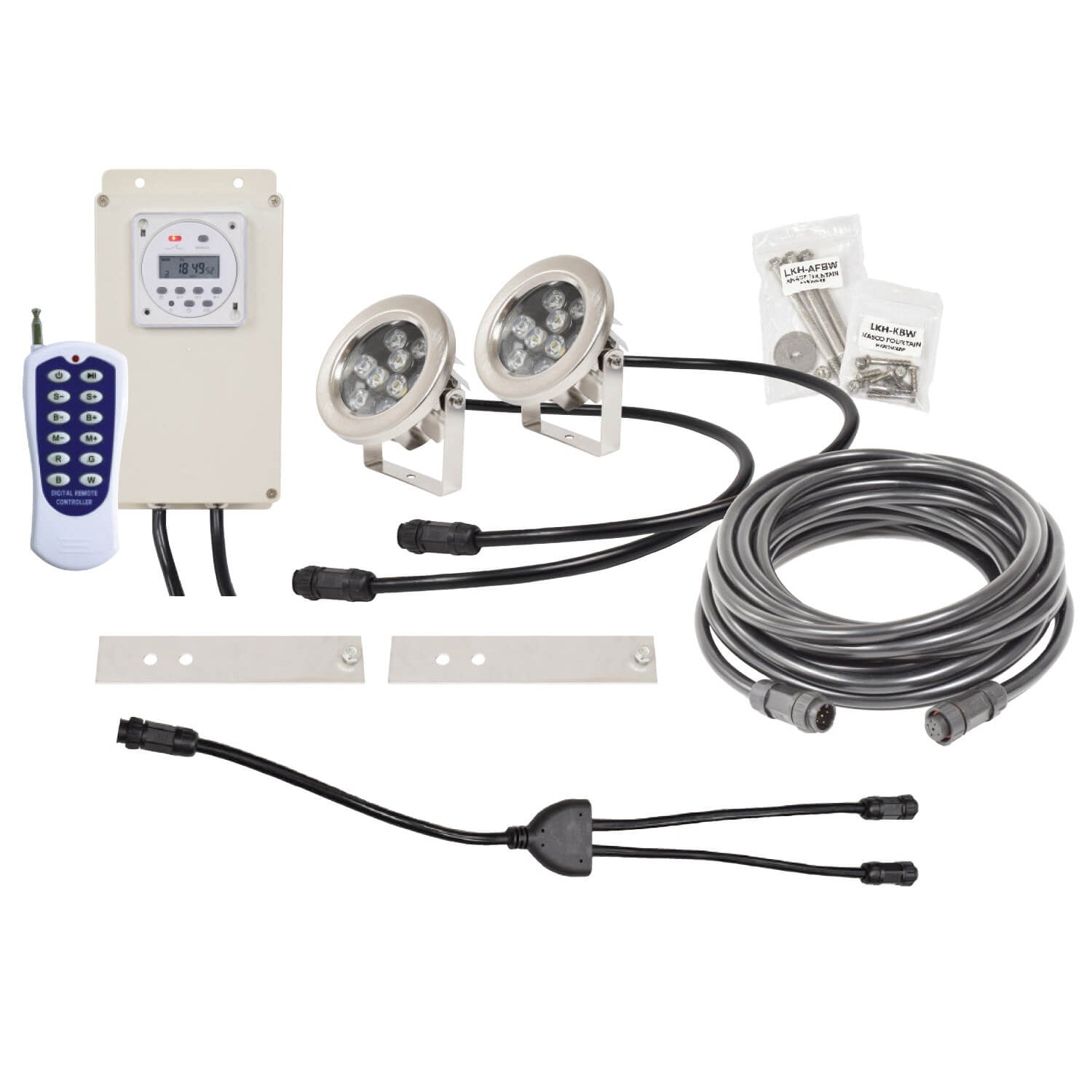 Easy Pro Pond AquaShine Two Light Color Changing LED Fountain Light Kits