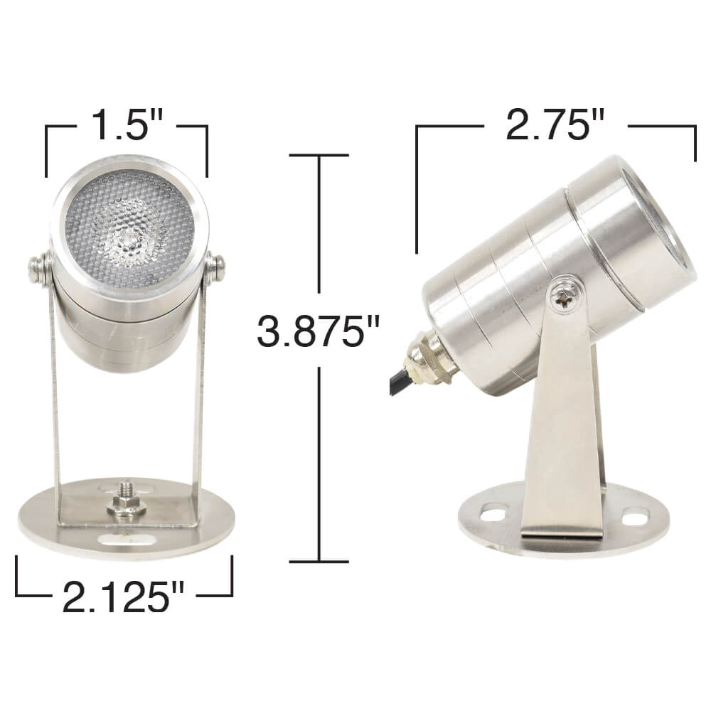 Easy Pro Pond Cabrio Color Changing LED Submersible Light - Stainless Steel CLED4SS