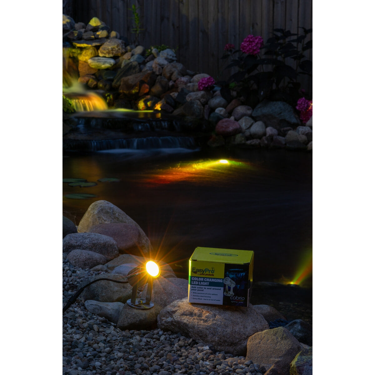 Easy Pro Pond Cabrio Color Changing LED Submersible Light - Stainless Steel CLED4SS