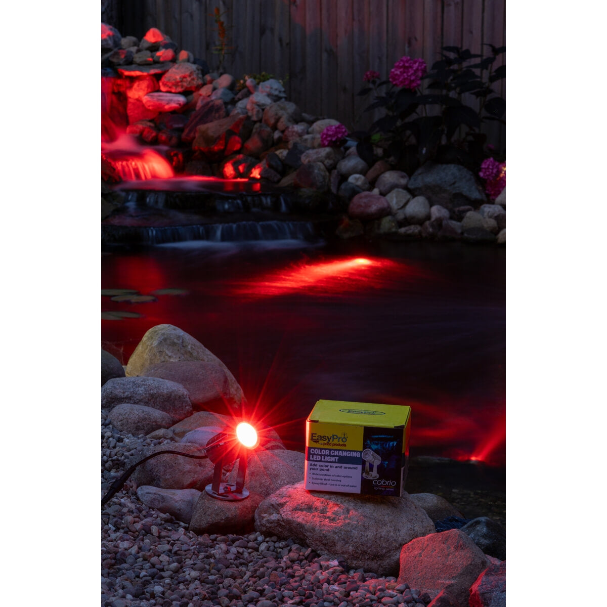 Easy Pro Pond Cabrio Color Changing LED Submersible Light - Stainless Steel CLED4SS