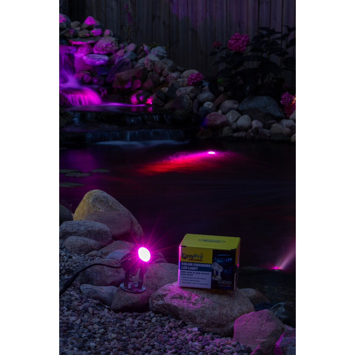 Easy Pro Pond Cabrio Color Changing LED Submersible Light - Stainless Steel CLED4SS