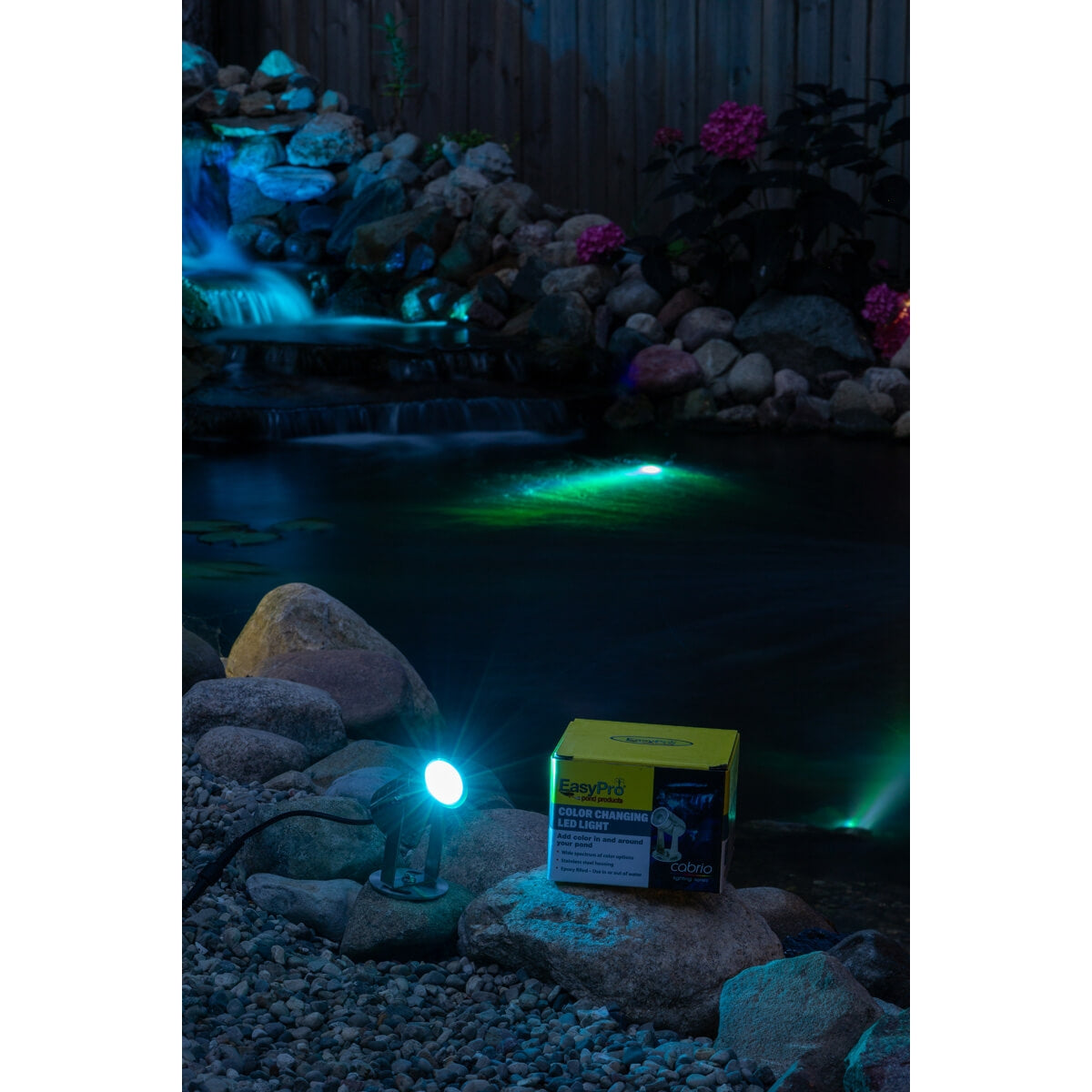 Easy Pro Pond Cabrio Color Changing LED Submersible Light - Stainless Steel CLED4SS
