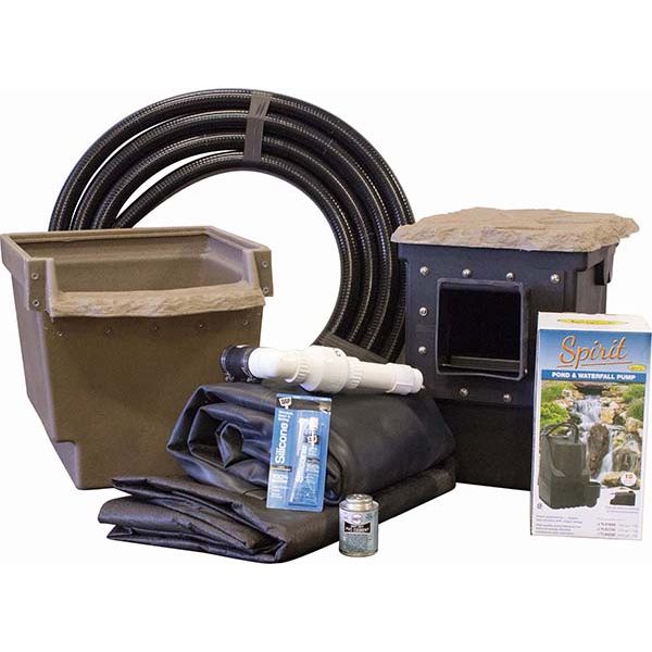 Easy Pro Pond Pro-Series Mini Pond Kit – Complete Kit for 8′ X 11′ Pond ET811FB