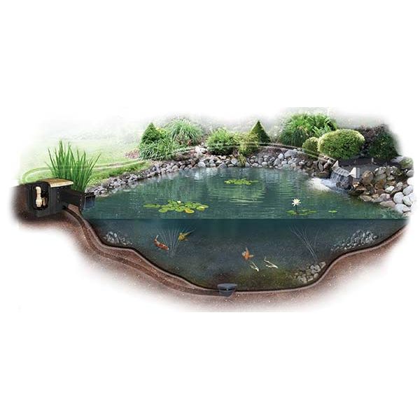 Easy Pro Pond Pro-Series Small Pond Kit – Complete Kit for 11′ X 16′ Pond ES16AFB