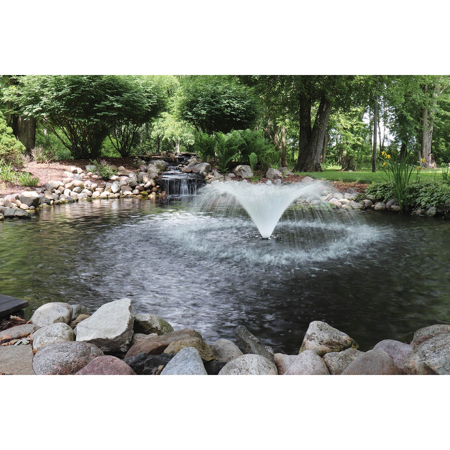 Easy Pro Pond Starburst Mini Floating Fountain With Super Bright LED Light Set MWF36