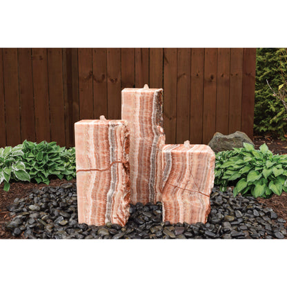 Easy Pro Pond Tranquil Décor Designer Series Cortez Real Basalt 3-Pack Fountain Kit HDS325KL