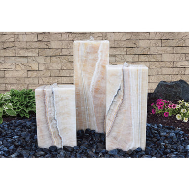 Easy Pro Pond Tranquil Décor Designer Series Solano Real Basalt 3-Pack Fountain Kit HDS330KL