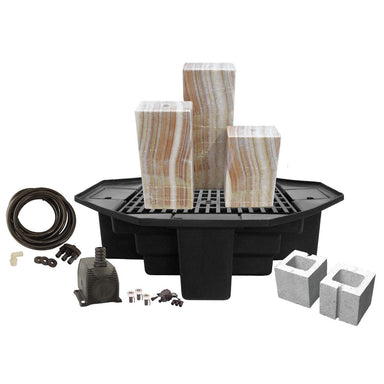 Easy Pro Pond Tranquil Décor Designer Series Somerset Real Basalt 3-Pack Fountain Kit
