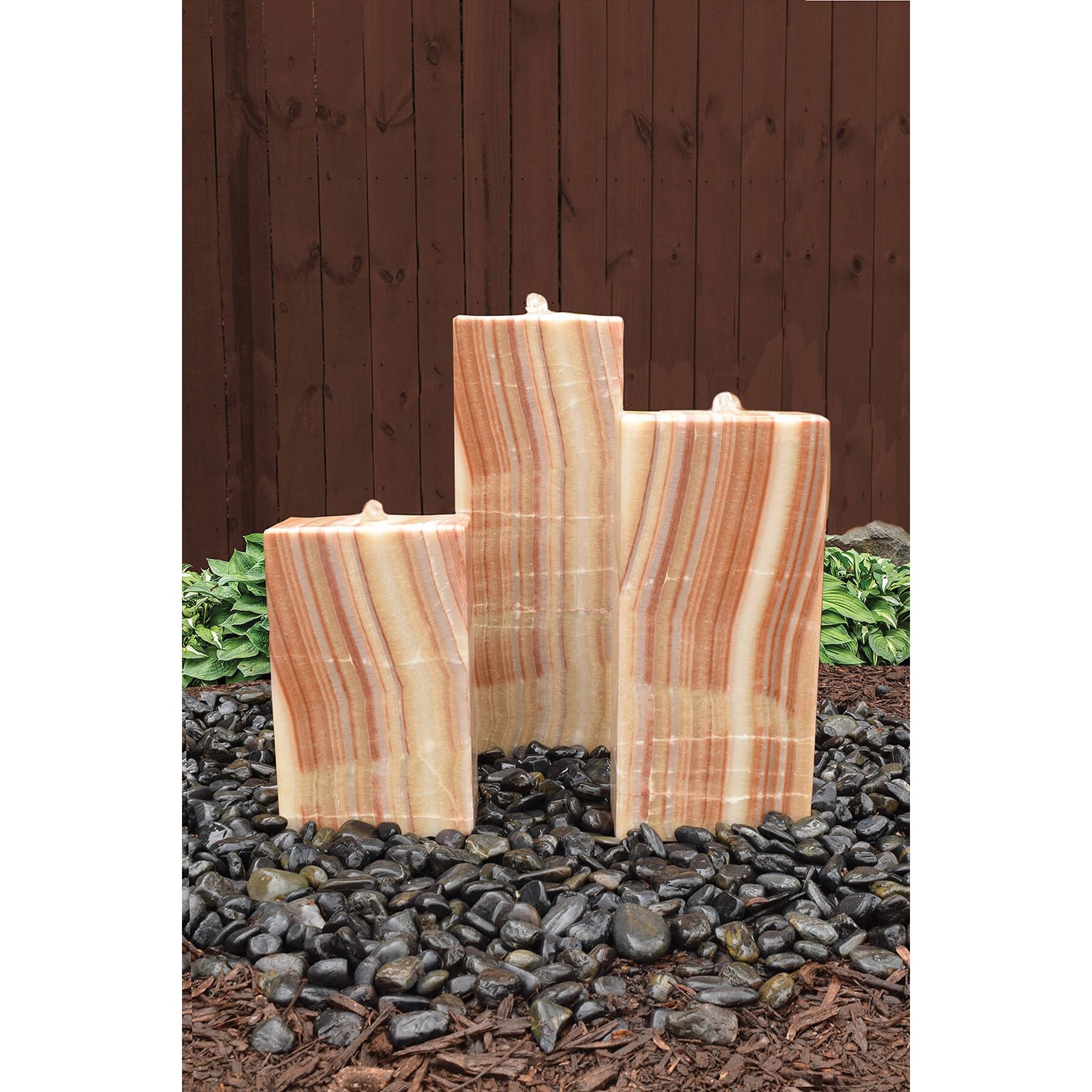 Easy Pro Pond Tranquil Décor Designer Series Somerset Real Basalt 3-Pack Fountain Kit HDS335KL