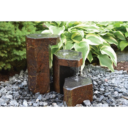 Easy Pro Pond Tranquil Décor Keyed Spillway Basalt Fountain Kit