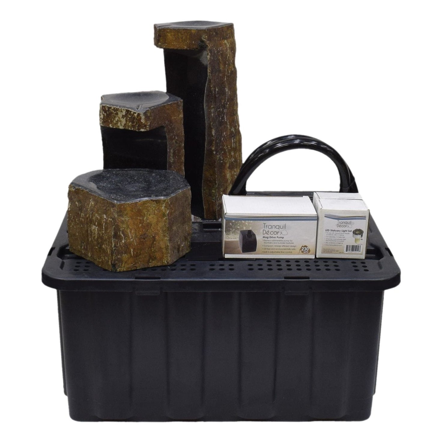 Easy Pro Pond Tranquil Décor Keyed Spillway Basalt Fountain Kit