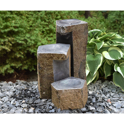 Easy Pro Pond Tranquil Décor Keyed Spillway XL Basalt Set HBKL3K