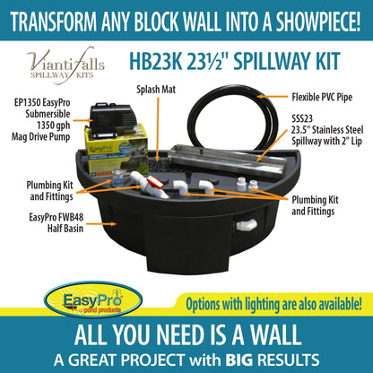 Easy Pro Pond Vianti Falls 23.5″ Spillway Kit