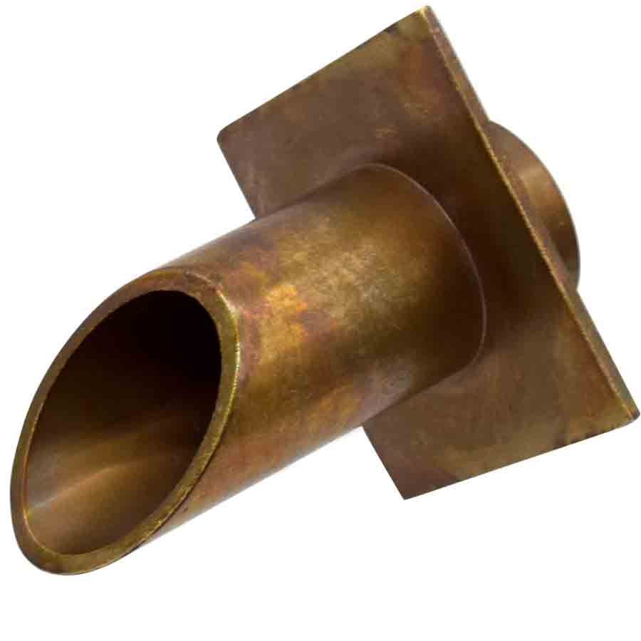 Easy Pro Pond Vianti Falls Antique Brass 2″ Diamond Wall Scupper BWS2D