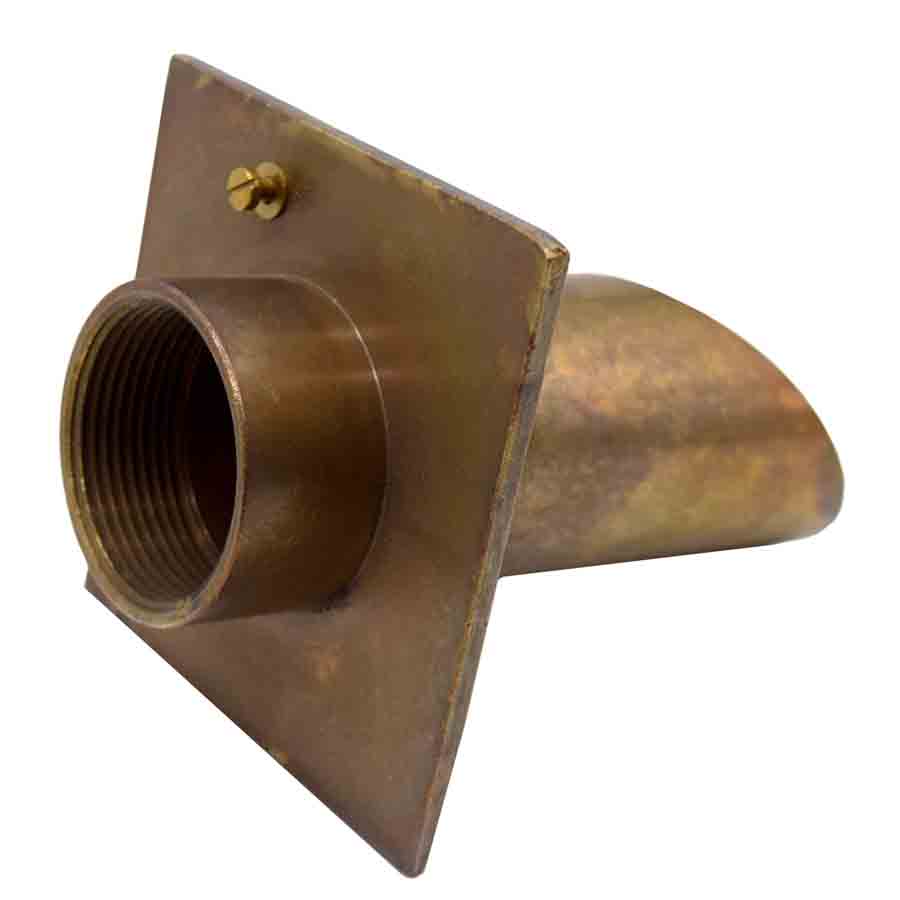 Easy Pro Pond Vianti Falls Antique Brass 2″ Diamond Wall Scupper BWS2D