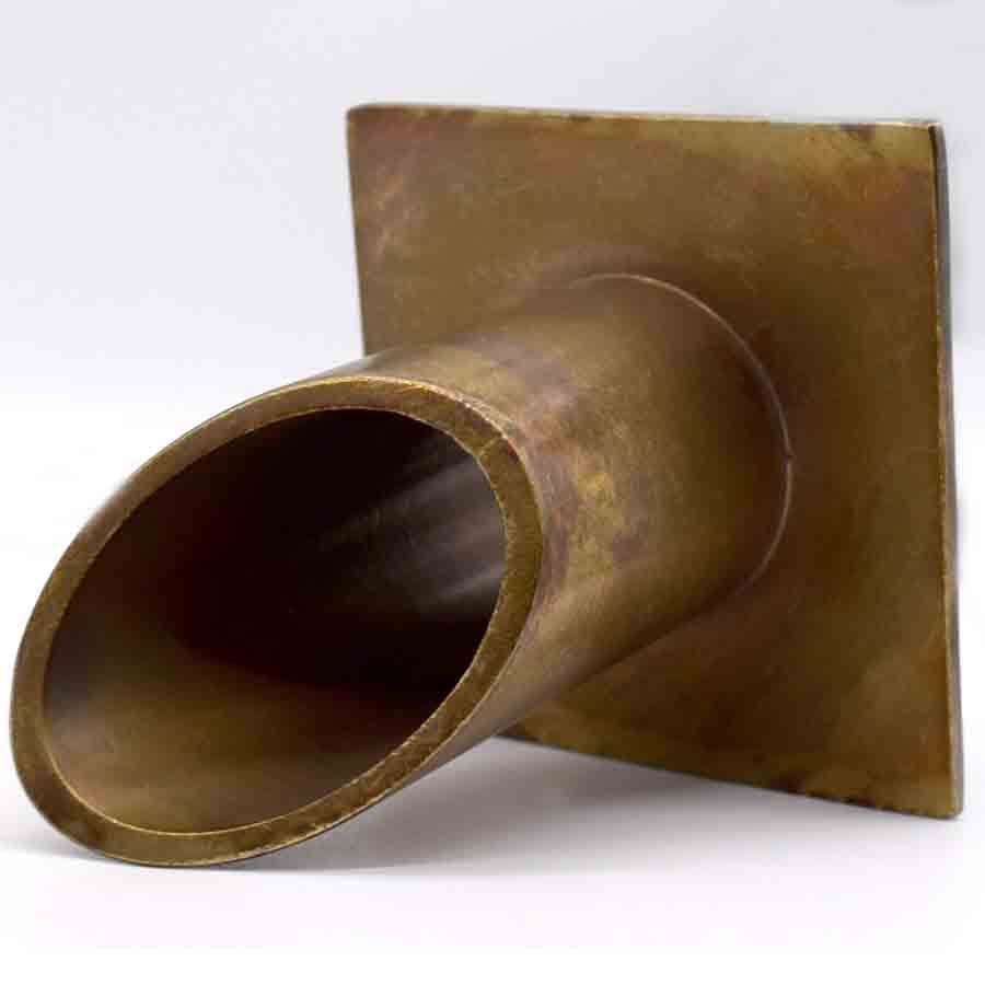 Easy Pro Pond Vianti Falls Antique Brass 2″ Diamond Wall Scupper BWS2D