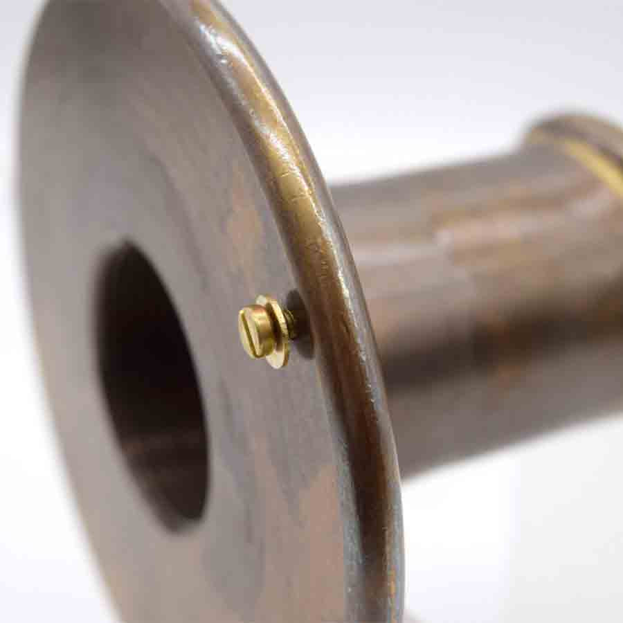 Easy Pro Pond Vianti Falls Brass 2″ Antique Round Wall Scupper BWS2F