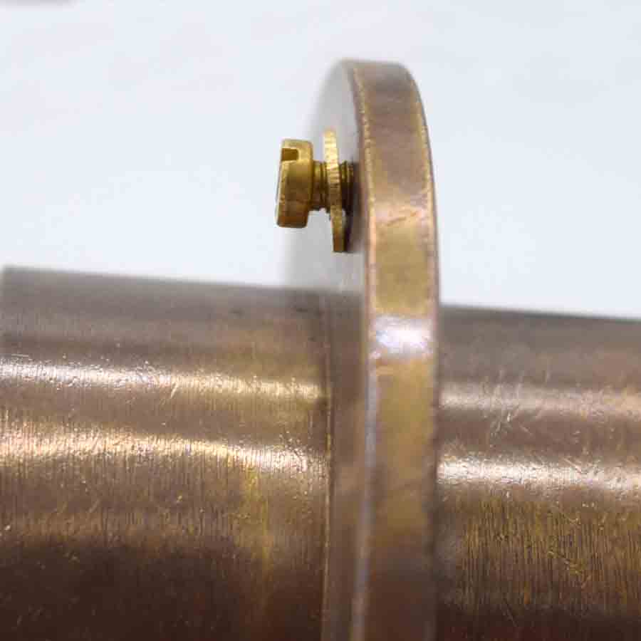 Easy Pro Pond Vianti Falls Brass 2" Round Scupper with Round Wall Plate BWS2RN