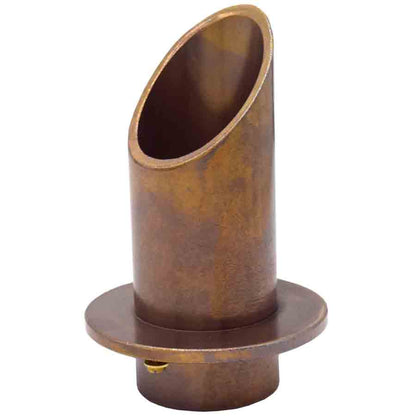 Easy Pro Pond Vianti Falls Brass 2" Round Scupper with Round Wall Plate BWS2RN