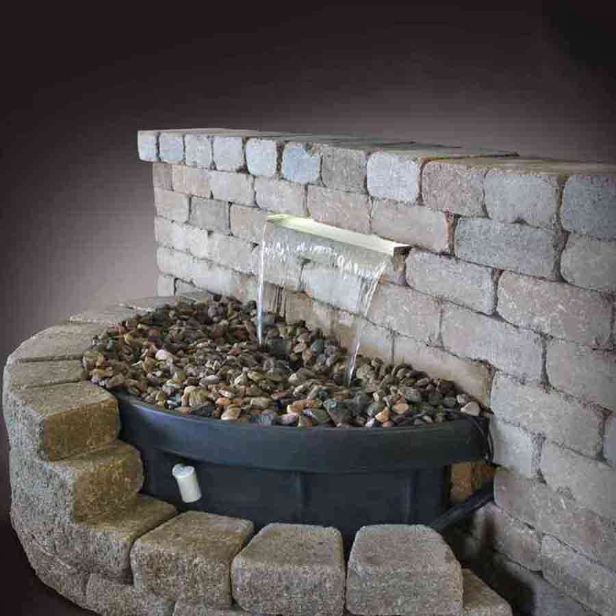 Easy Pro Pond Vianti Falls Stainless Spillway with 6" Lip - 59.5" Wide SSS659