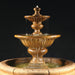 Fiore Stone 2 Tier Formal Garden Fountain with Fiore Basin 2072-FRG in Cast Stone 2072-FRG