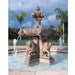 Fiore Stone 2 Tier Large Lion Fountain 257-F in Cast Stone 257-F