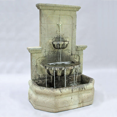 Fiore Stone Augustine Wall Fountain LG124-FW in Cast Stone LG124-FW