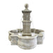 Fiore Stone Bella Fountain with 66" Quatrefoil Basin 235-FAQ in Cast Stone 235-FAQ