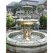 Fiore Stone Cavalli 2 Tier Fountain with Basin 2133-FRG in Cast Stone 2133-FRG