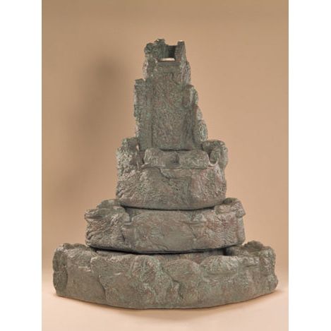 Fiore Stone Corner Rock Fountain 2041-F in Cast Stone 2041-F