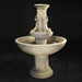 Fiore Stone Courtyard Fleur De Lis Fountain LG156-F in Cast Stone LG156-F