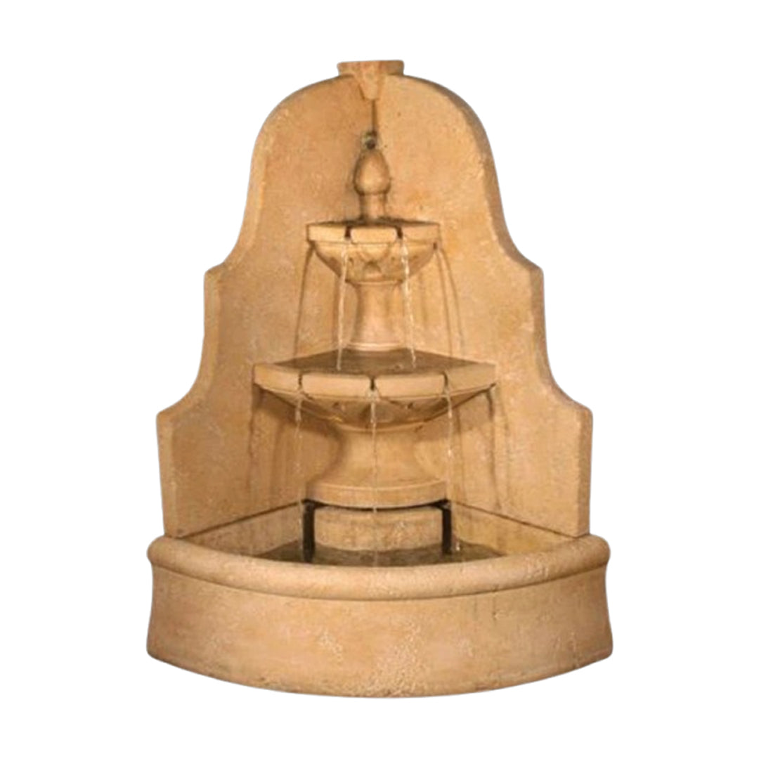 Fiore Stone D'Angolo Wall Fountain LG149-FCW in Cast Stone LG149-FCW