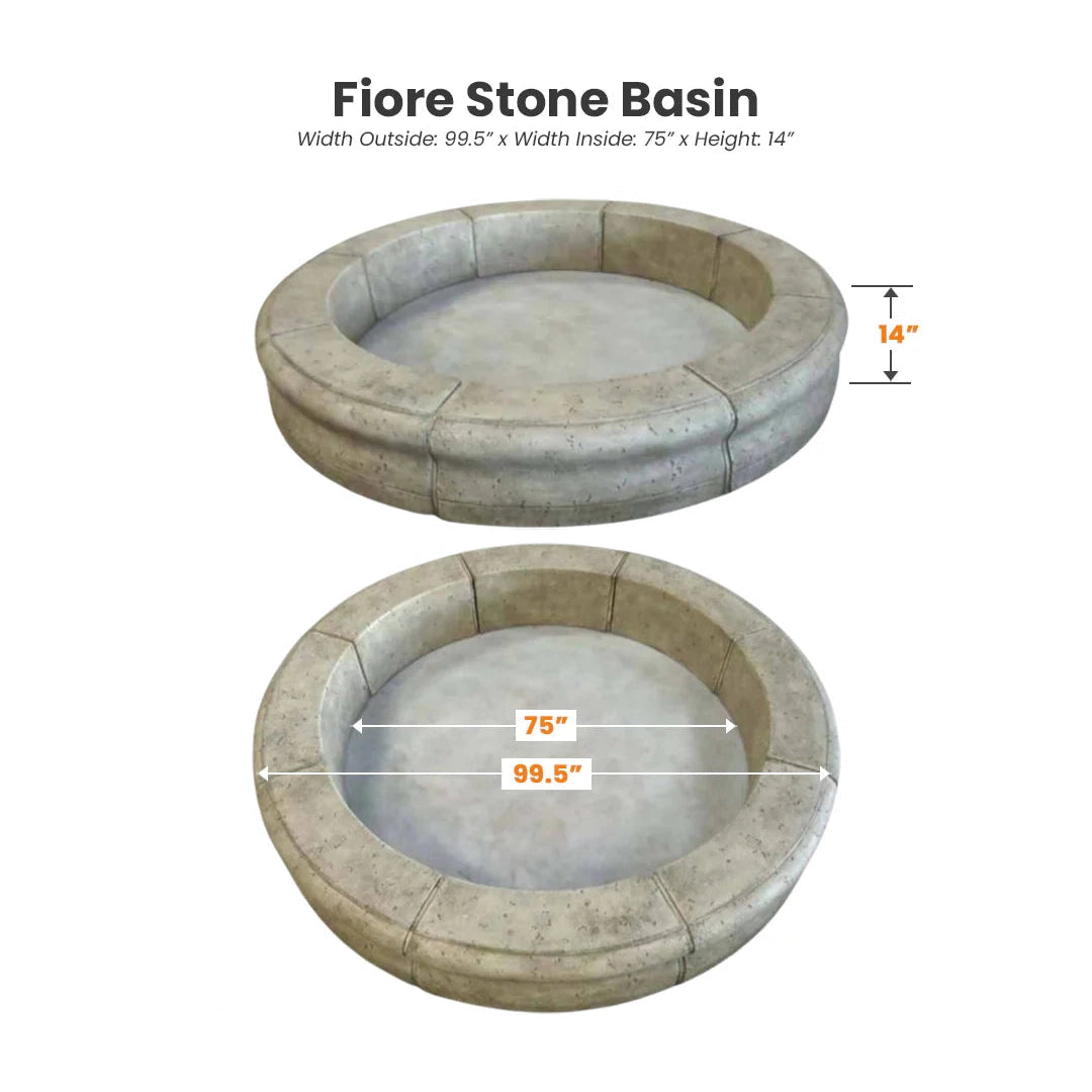 Fiore Stone Dijon 3 Tier Fountain LG173-F & LG173-FRG in Cast Stone