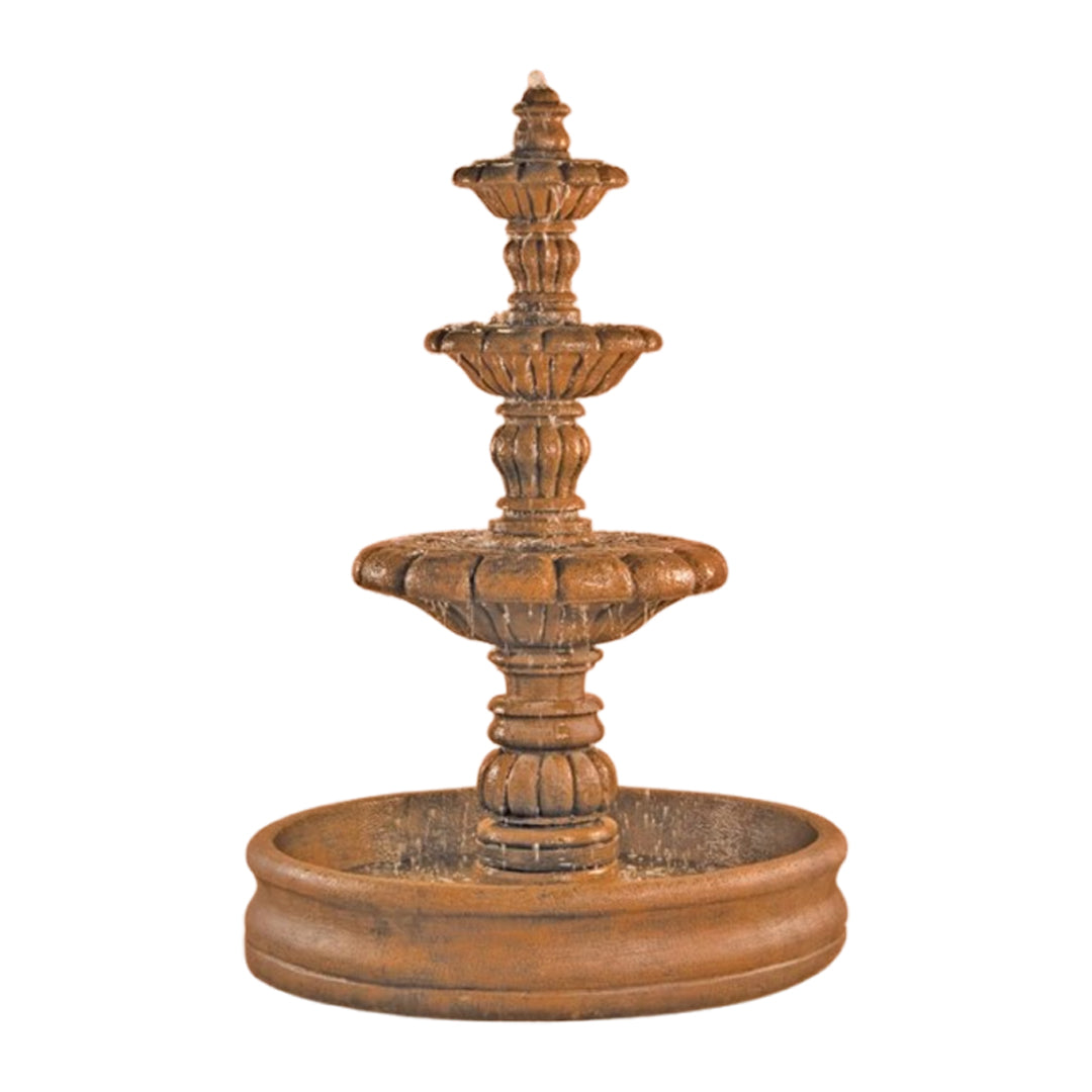 Fiore Stone Espana 3 Tier Fountain with 55" Basin 262-F in Cast Stone 262-F
