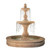 Fiore Stone Four Seasons Fountain with Fiore Basin 2088-FRG in Cast Stone 2088-FRG