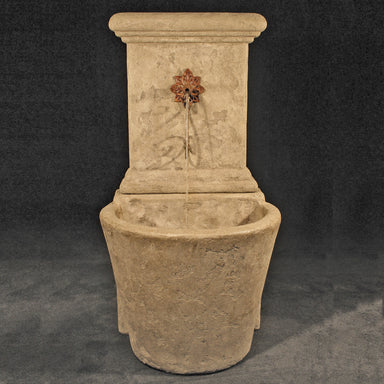 Fiore Stone French Wall Fountain with Star Spout 201-FWD 201-FWD