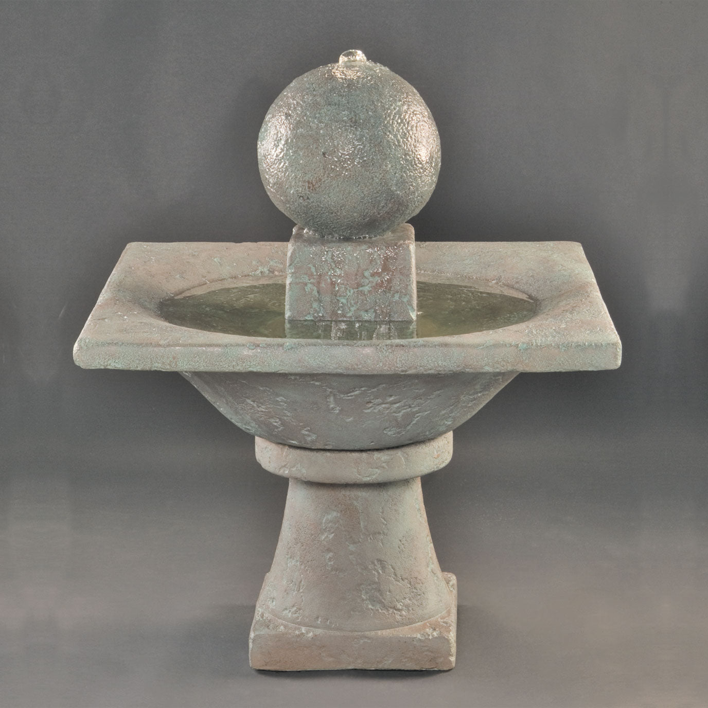 Fiore Stone Garden Sphere Cast Stone Outdoor Fountain 2071-F 2071-F