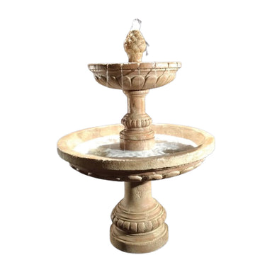 Fiore Stone Geneva 2 Tier Fountain LG164-FT2 in Cast Stone LG164-FT2