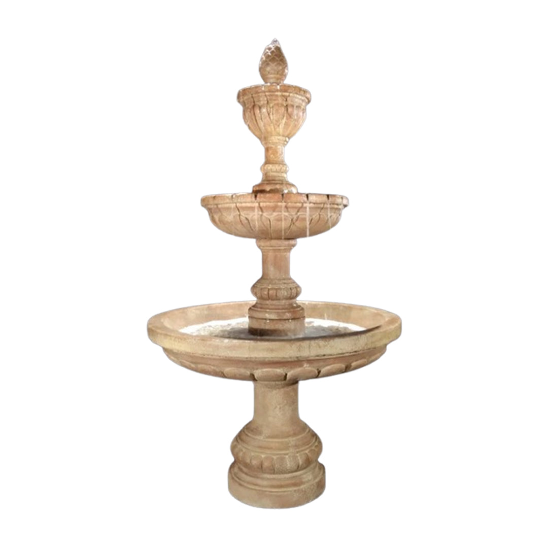 Fiore Stone Geneva 3 Tier Fountain LG164-F in Cast Stone LG164-F