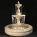 Fiore Stone Grand Vista 2 Tier Fountain with Fiore Basin 2094-FRG in Cast Stone 2094-FRG