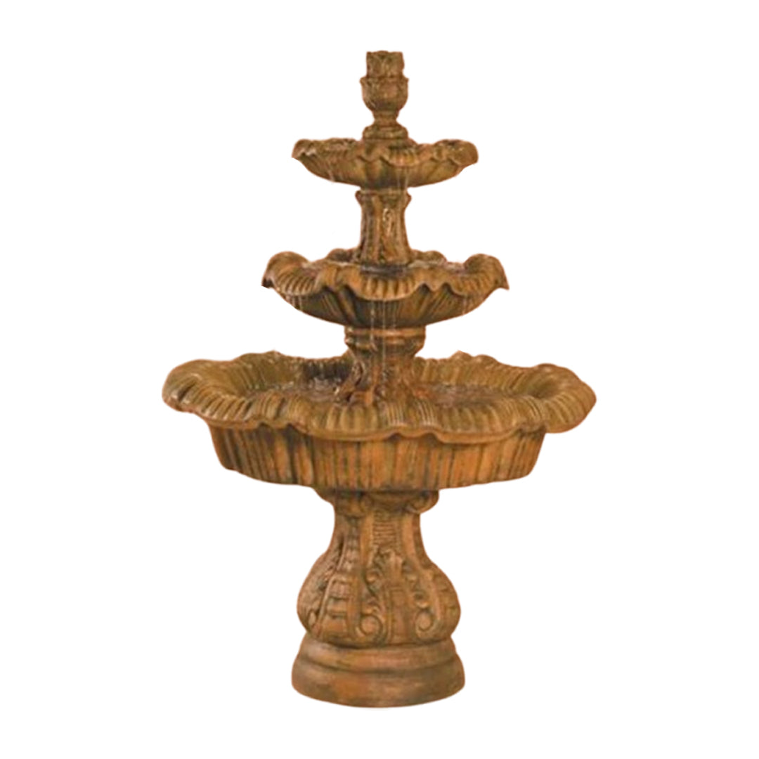 Fiore Stone Italian 3 Tier Fountain IT-3T in Cast Stone IT-3T