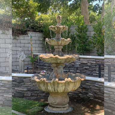 Fiore Stone Italian 4 Tier Fountain IT-4T in Cast Stone IT-4T