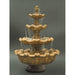 Fiore Stone Italian 4 Tier Fountain with Short Base IT-4 in Cast Stone IT-4