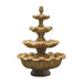 Fiore Stone Italian 4 Tier Fountain with Short Base IT-4 in Cast Stone IT-4
